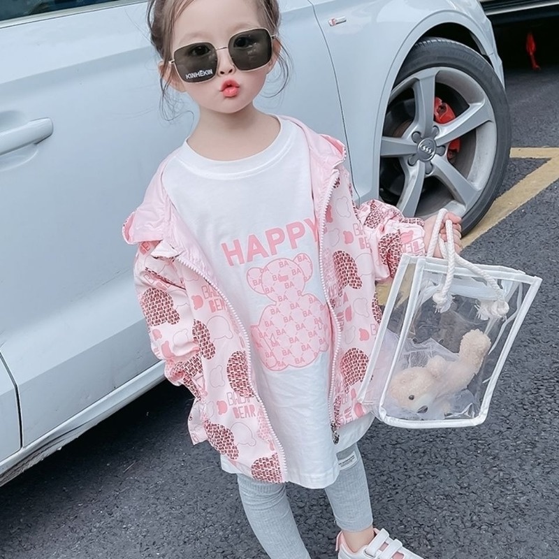 Áo khoác gió phong cách Hàn Quốc cho bé gái