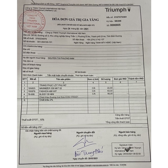 Áo lót nữ Triumph Maximizer 039 MVT  - Hàng chính hãng 100%