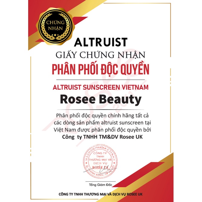 Kem chống nắng Altruist Dermatologist Sunscreen SPF 50 100ml | BigBuy360 - bigbuy360.vn