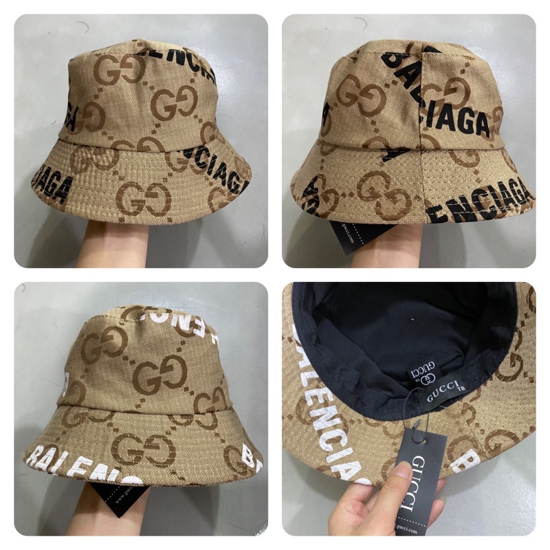 Nón bucket nam nữ, bo cụp gcc in chữ ba thời trang hot trend