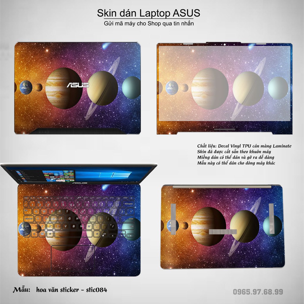 Skin dán Laptop Asus in hình Hoa văn sticker _nhiều mẫu 14 (inbox mã máy cho Shop)