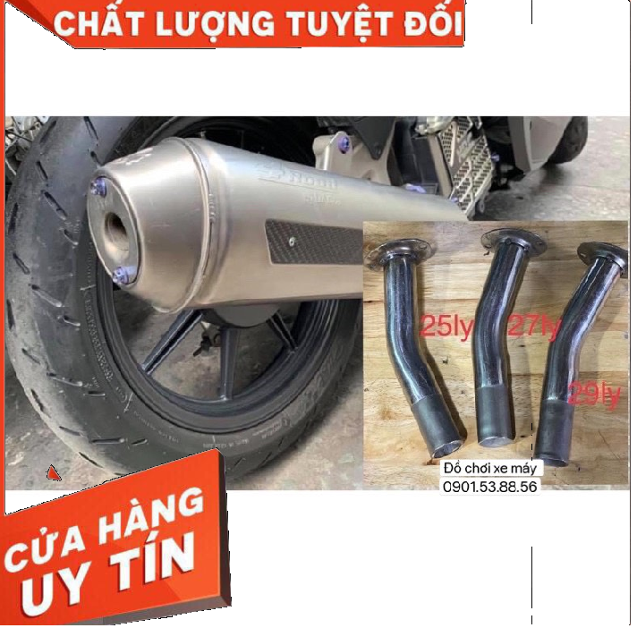 Tiêu bô giảm thanh ron pô 4 road  27ly 29ly