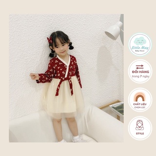 Váy bé gái hoạ tiết công chúa từ 1 đến 7 tuổi Little May