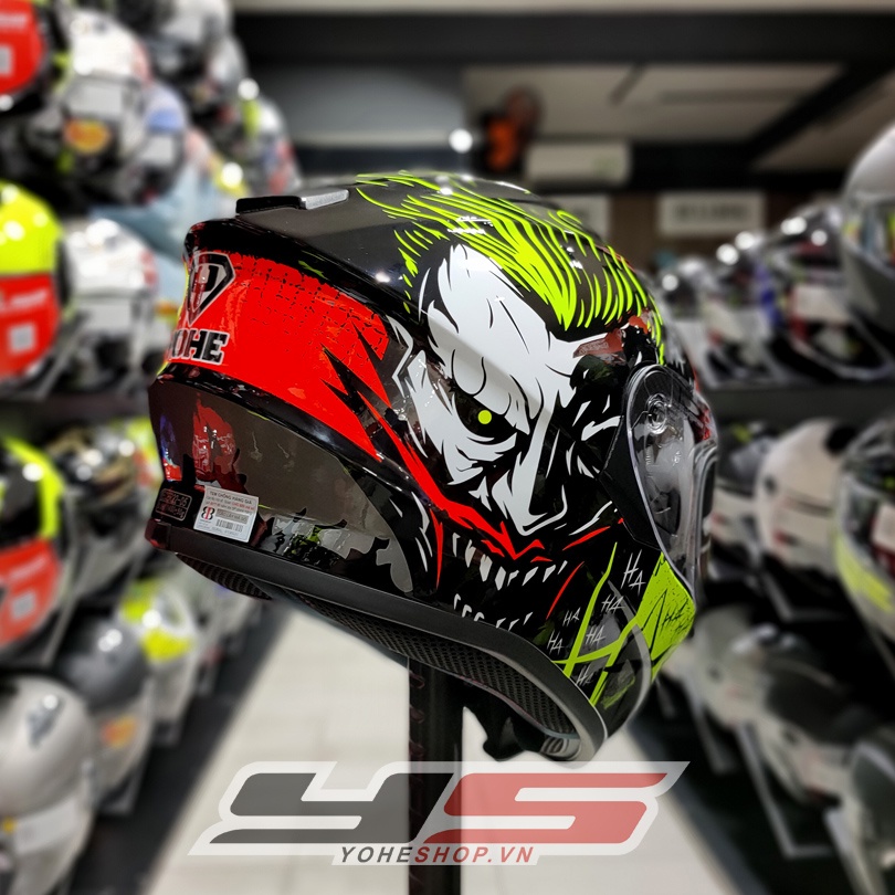 MŨ BẢO HIỂM YOHE 981 JOKER - FULLFACE 2 kính