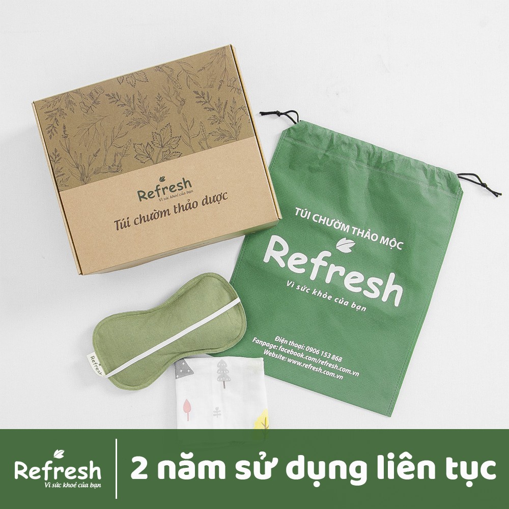 Túi chườm giảm nhức mỏi mắt 100% thảo dược thiên nhiên - REFRESH