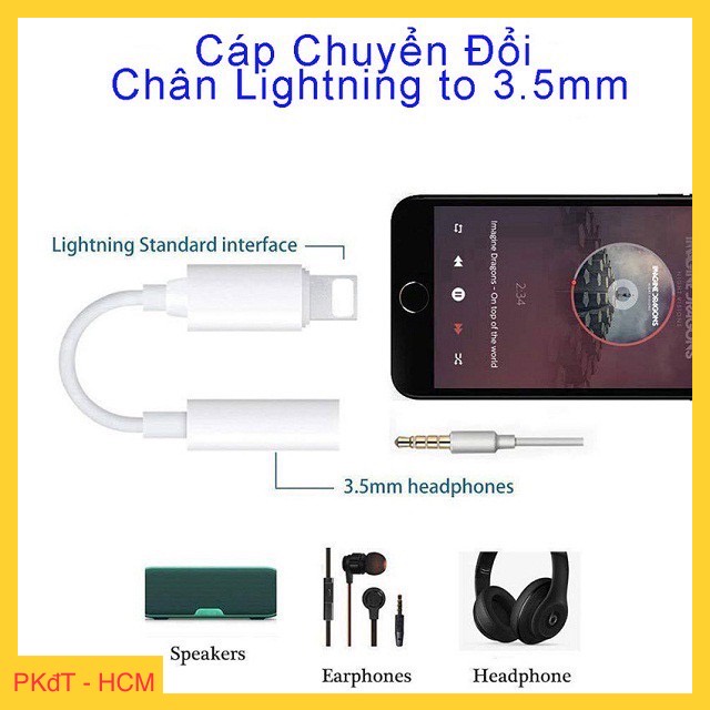 Jack Chia Cổng Sang Sạc và Tai Nghe Cho IP7 đến 13ProMaxGiắc Chuyển Đổi-Cáp Chuyển Đổi