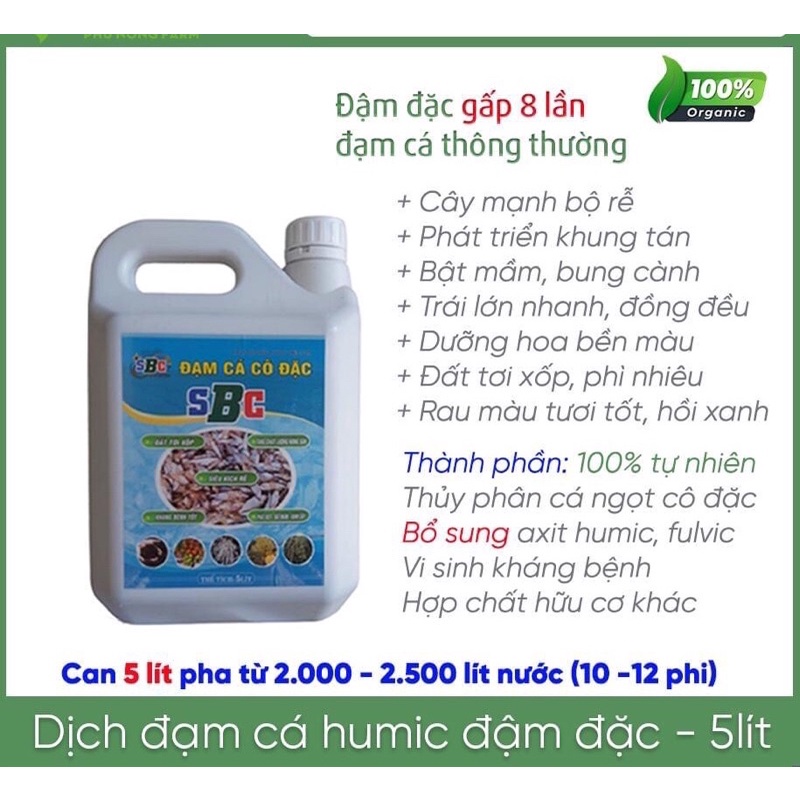 Dịch đạm cá cô đặc gấp 8 - dùng cho tất cả các loại cây trồng