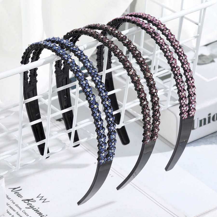 Băng đô cài tóc phối hạt đá thời trang cho nữ