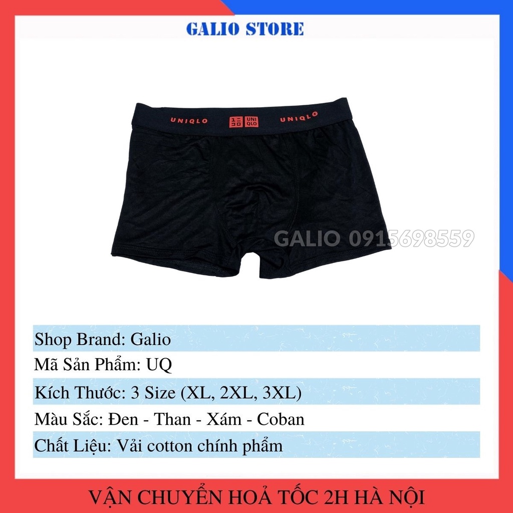 Quần sịp đùi nam boxer co dãn 4 chiều, Quần lót nam đùi kháng khuẩn rẻ đẹp boxer cao cấp | Galio