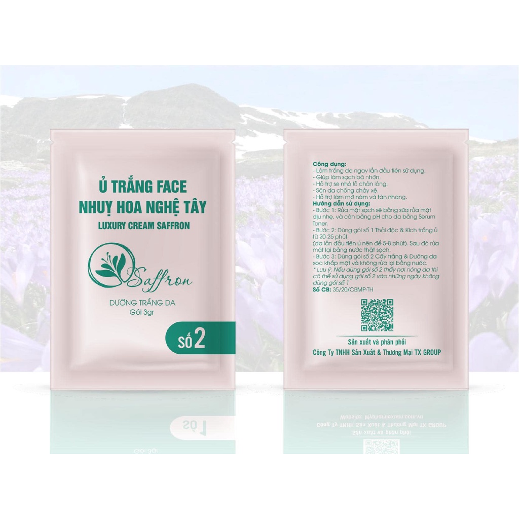 Ủ Trắng Face Nhuỵ Hoa Nghệ Tây Lê Xuân💚FREESHIP💚Da căng mịn, Da trắng bật tone ngay từ lần đầu tiên sử dụng | BigBuy360 - bigbuy360.vn