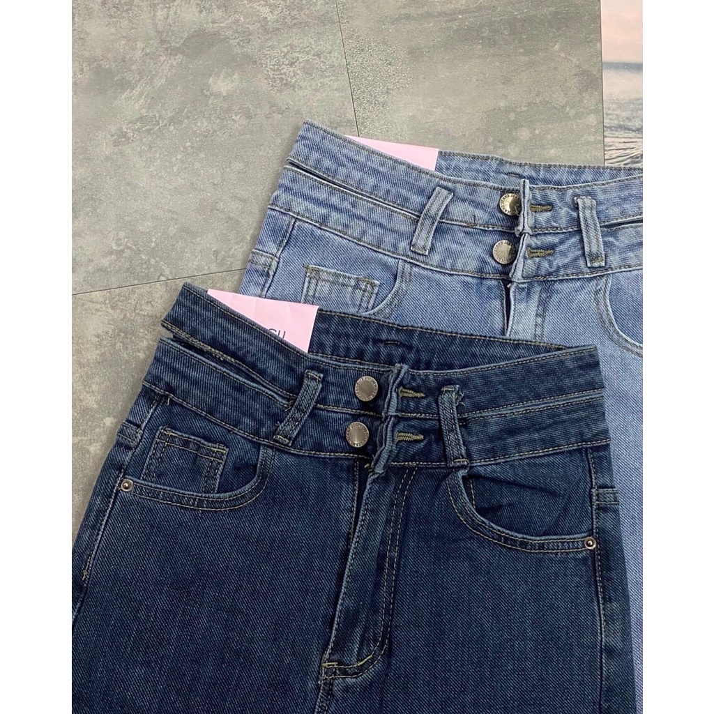 Quần jean hai cúc cắt gấu SV141