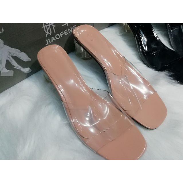 Guốc quai trong 5p lót màu👡Kèm ảnh thật👡