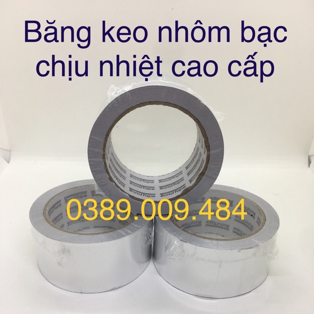 [GIÁ SỐC] BĂNG KEO NHÔM BẠC CHỊU NHIỆT (5cm x30m)