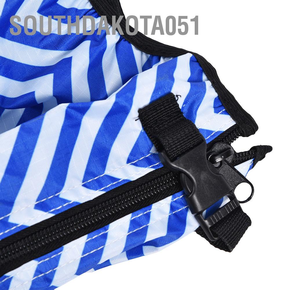 Hàng Sẵn Cover túi đựng gậy golf che mưa chống nước bọc túi hàng không golf tiện lợi Sọc trắng xanh【Southdakota051】