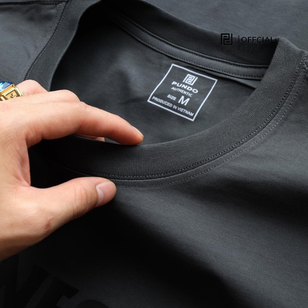 Áo thun PUNDO unisex tay lỡ áo phông ullzang size đến 95kg ATPD90