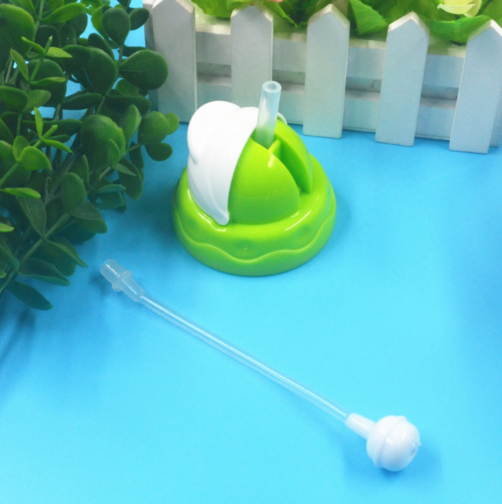 Ống Hút Gắn Bình Nước Chống Đổ Bằng Silicone Cho Bé Tập Uống
