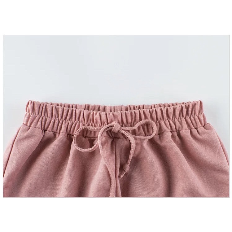 Quần thun bé gái Kotokids Home, quần short bé gái chất cotton (HK610)