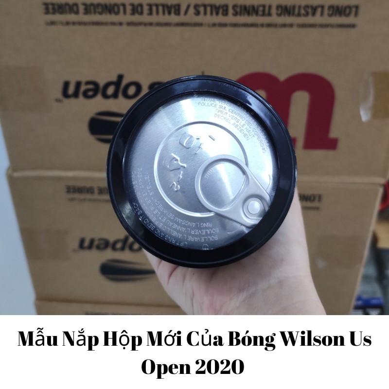 [Mã MAMT2405 giảm 10K đơn 0đ] Banh Tennis Wilson US Open 4, Bóng Tennis Wilson US Open, Bóng Wilson Đen 4 1 Hộp 4 Trái