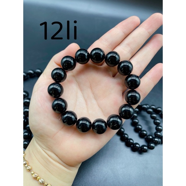 Vòng Tay Đá Ngọc Onyx Đen Phong Thuỷ