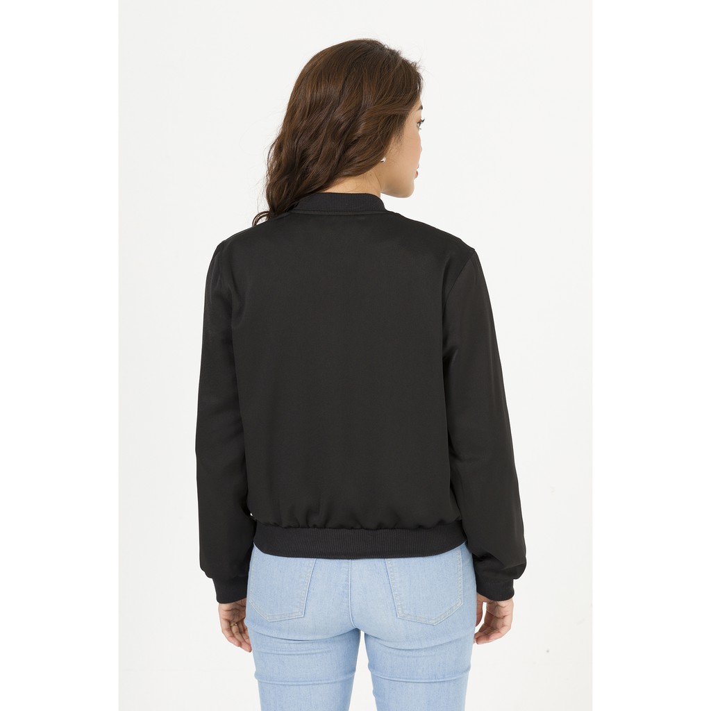 Áo bomber thêu LAMER L65O19T023-S1400 (Đen) | BigBuy360 - bigbuy360.vn