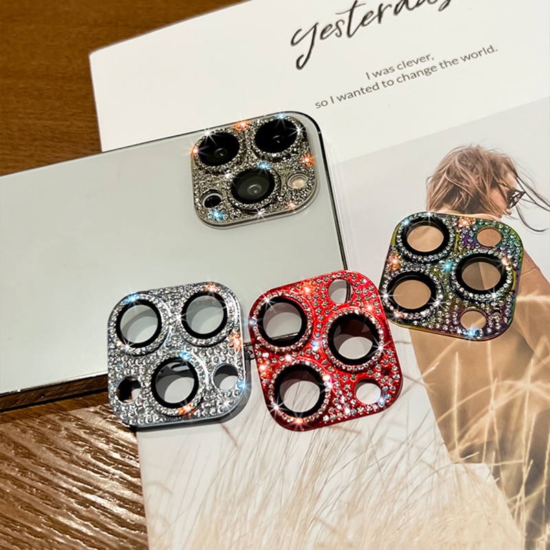 Miếng Kính Cường Lực 9H Bảo Vệ Camera 360 Độ Cho iPhone 13 Pro Max 12 11