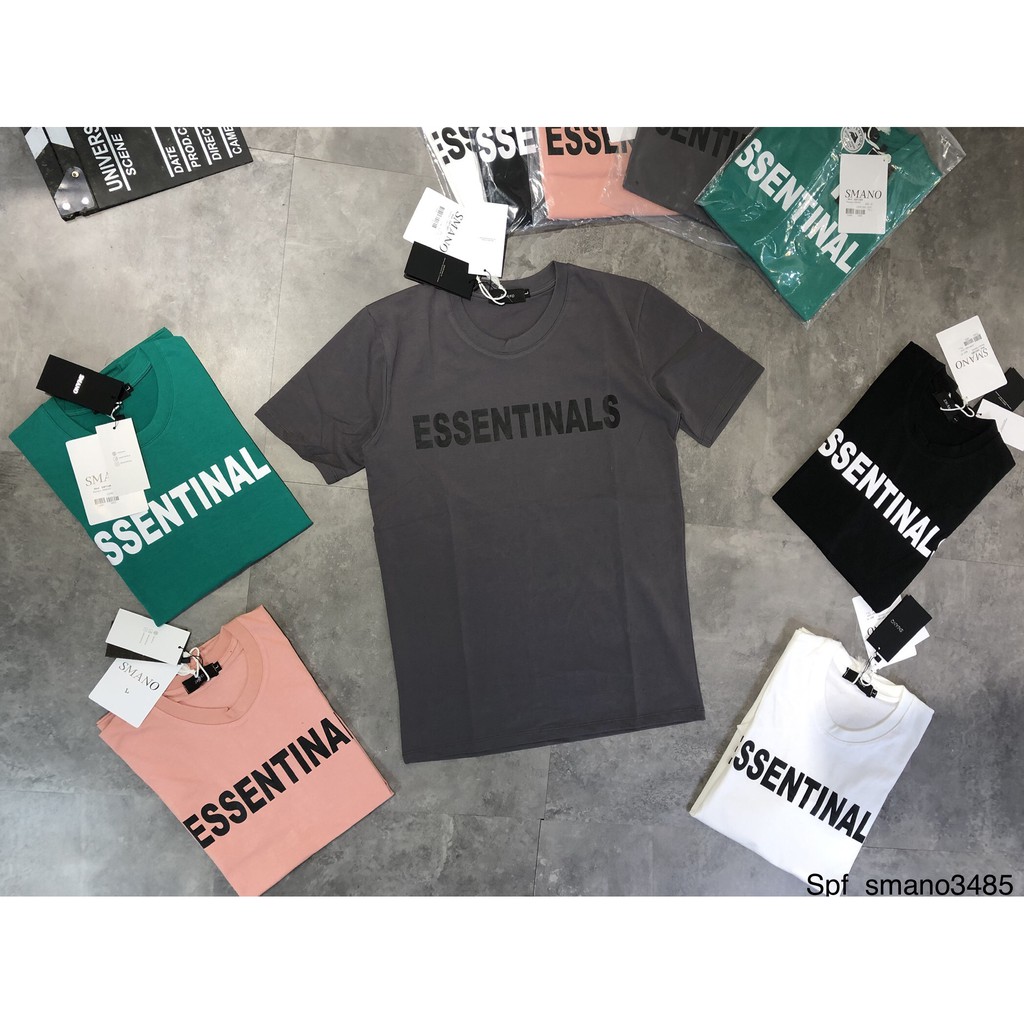 Áo thun nam ESSENTIAL, áo phông  basic, unisex, vải cotton co giãn 4 chiều, thấm hút mồ hôi New | BigBuy360 - bigbuy360.vn