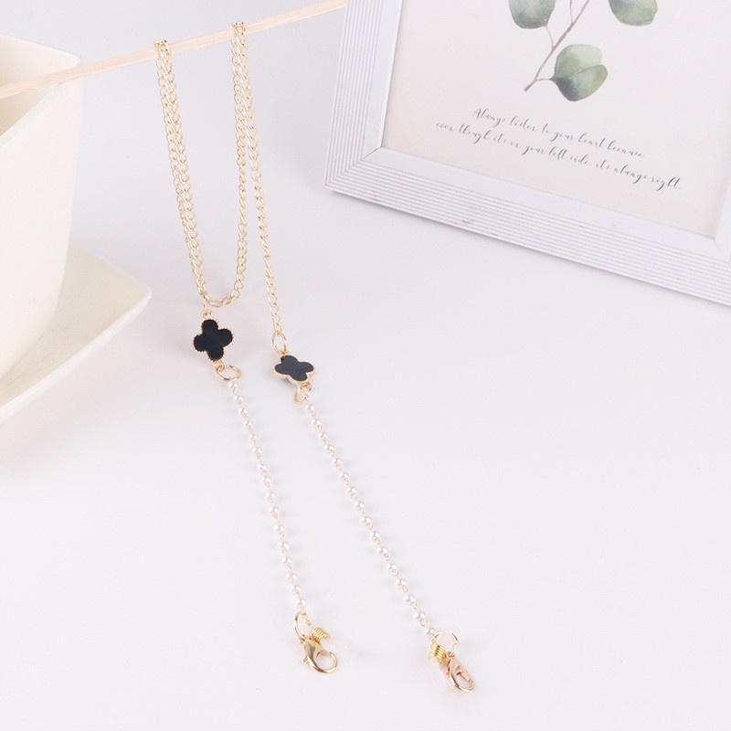 Dây đeo mắt kính chống thất lạc 2 trong 1 bằng kim loại 72cm thời trang Hàn Quốc
