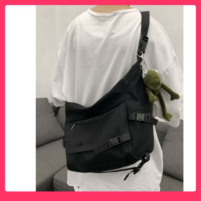 Túi đeo chéo canvas xịn dáng unisex bán nguyệt đi học basic để vừa A4 thời trang cao cấp