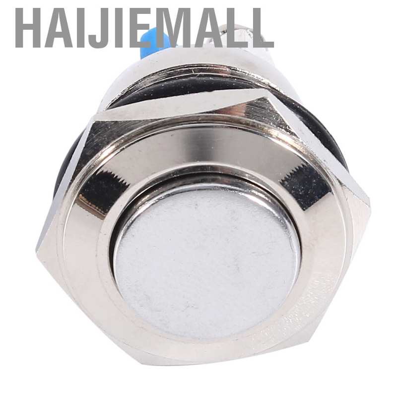 Nút Nhấn Chống Nước Bằng Kim Loại Cho Xe Hơi Haijiemall 16mm(IN STOCK)