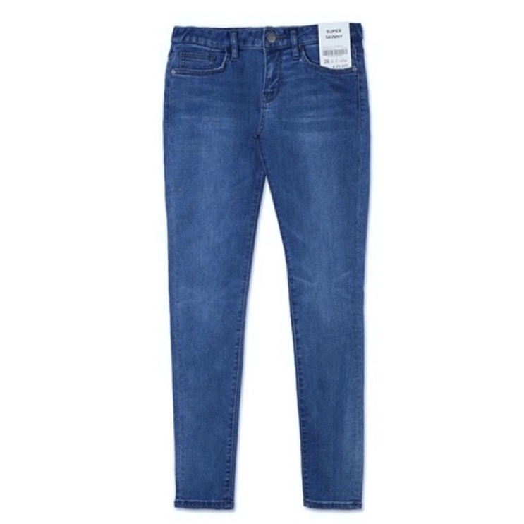 Quần Jeans INDIGO SPAO Xuất Hàn Dáng Basic Chất Đẹp Màu Đậm Hơn Ảnh