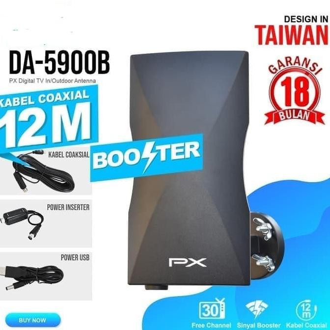 Ăng Ten Tv Kỹ Thuật Số + Cáp Tăng Cường 12m Px Da 5900b