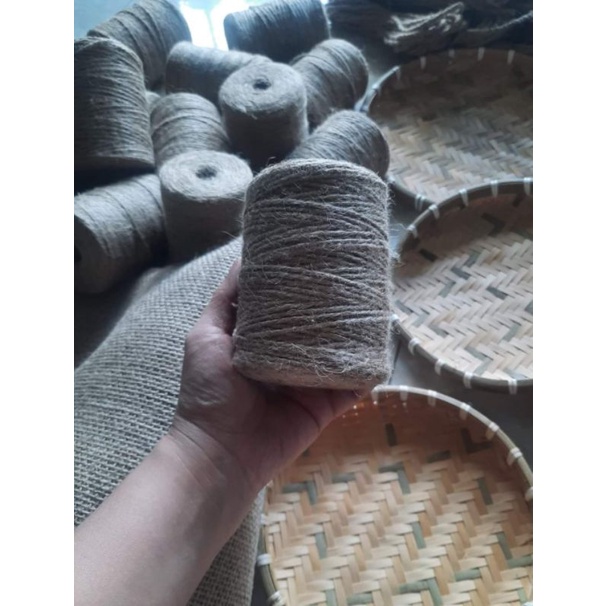 Cuộn dây bố, dây thừng trang trí steam, handmade se 3 sợi