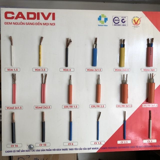 Dây điện đôi 2x30 cadivi