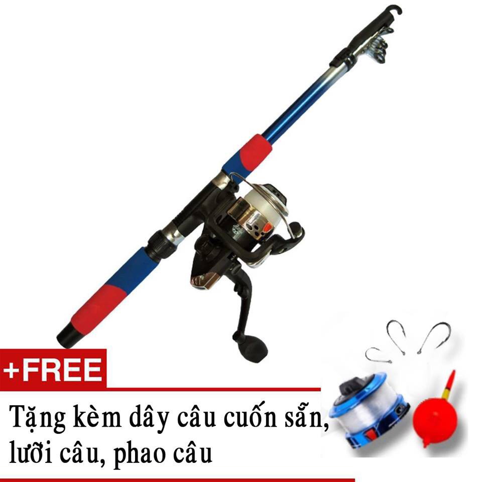 Bộ Cần Câu Máy 3m Free Dây Câu, Lưỡi Câu, Phao Câu CC30