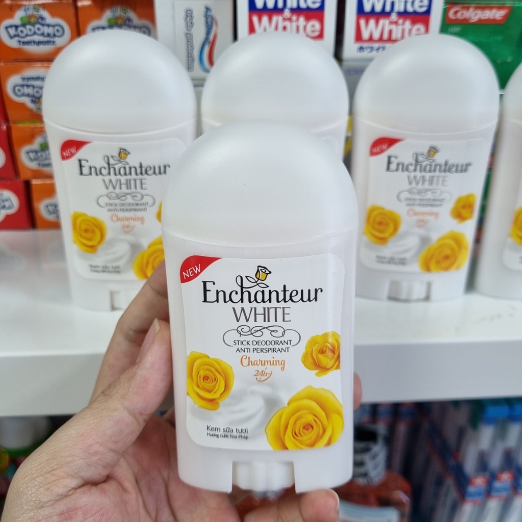 Lăn nách trắng da ENCHANTEUR Charming White Stick Deodorant Anti Perspirant 40g