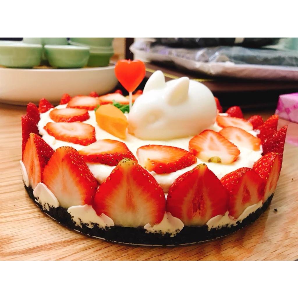 Khuôn silicon 3D thỏ - heo làm bánh pudding/rau câu/đậu hũ