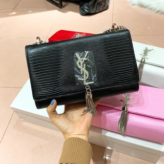 Túi Y.S.L rắn , logo nạm đá (size22) Full box