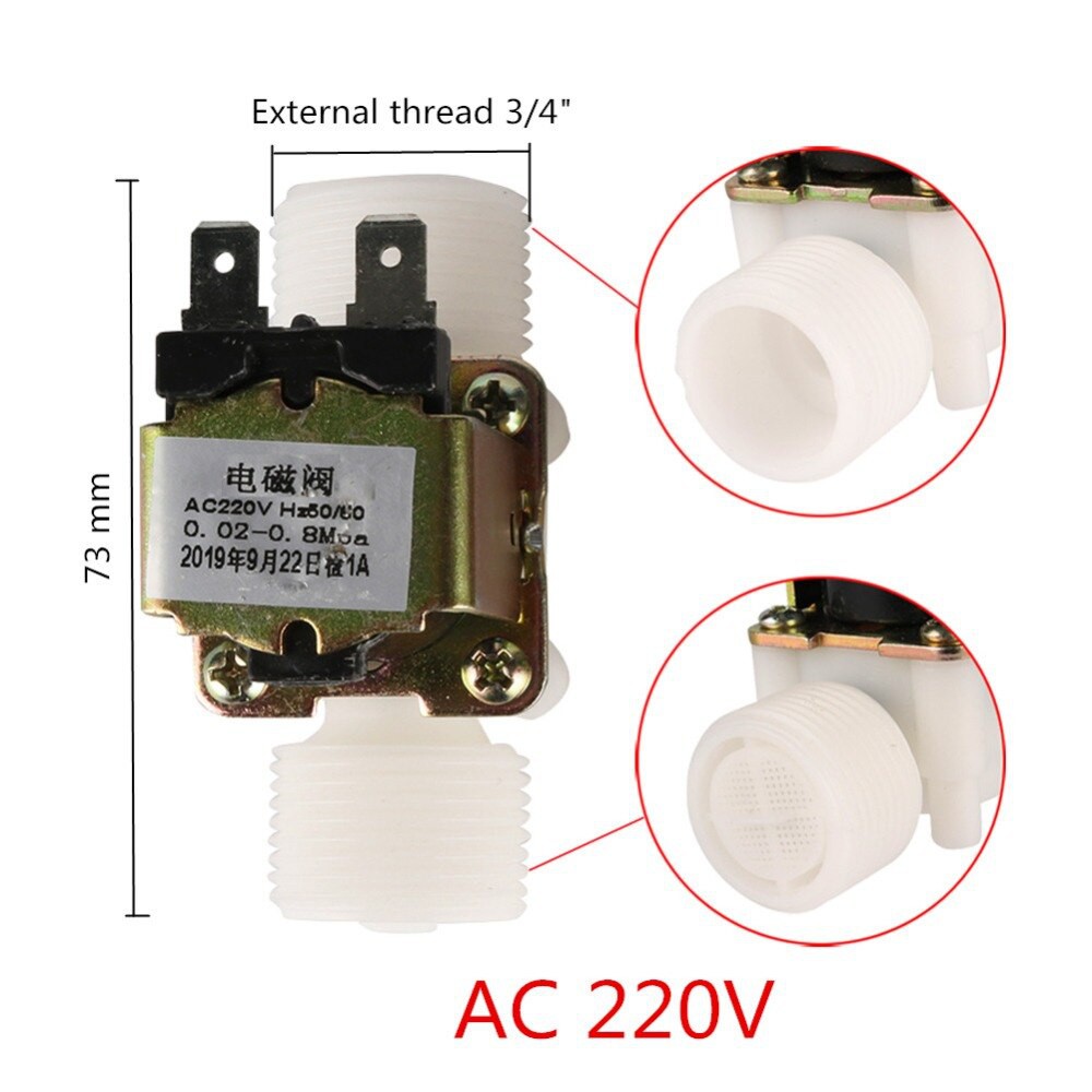 1 Van Điện Từ 1 / 2 "3 / 4" 220V / 12V Chất Lượng Cao
