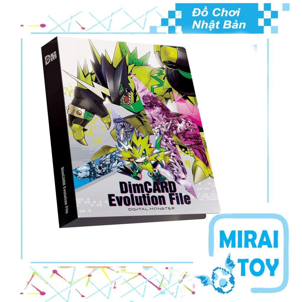 Album đựng thẻ Dim Card Digimon Vital Bracelet Evolution File Chính hãng