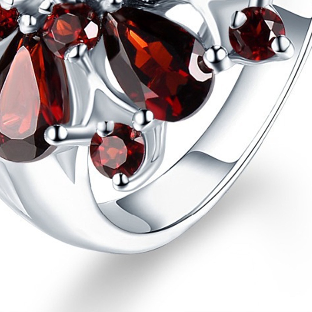 Nhẫn Hình Hoa Thanh Lịch Không Phai Màu Cho Nữ