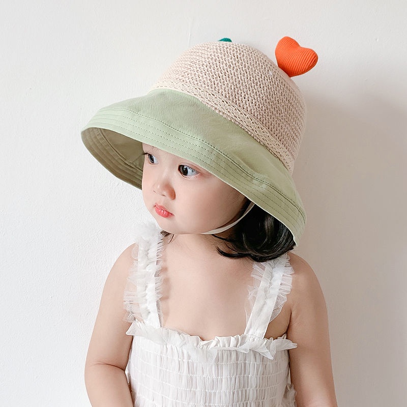 Nón Vành Phối Lưới Dễ Thương Cho Bé