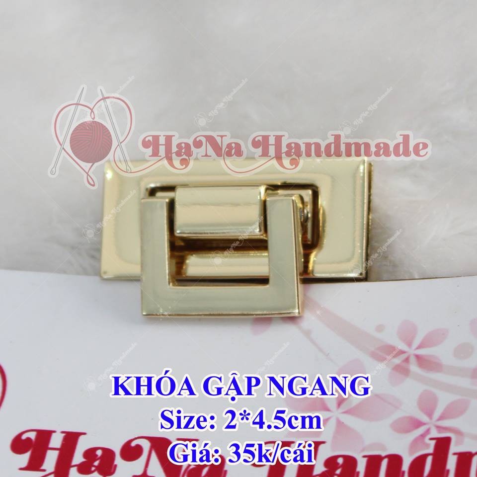 Khóa gập ngang gắn túi xách 35k/cái / khoá gập ngang