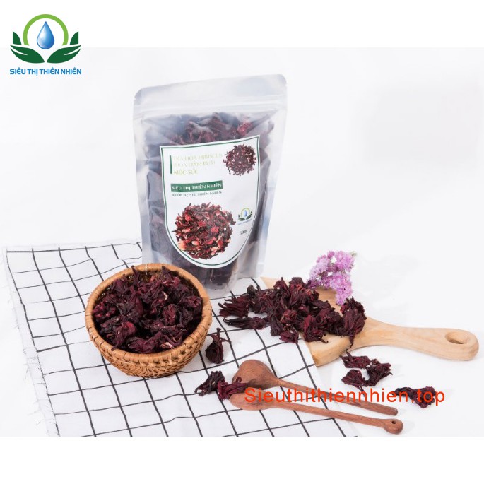 Trà hoa dâm bụt ( Hibicus/Atiso ) đóng túi zip thương hiệu Mộc Sắc