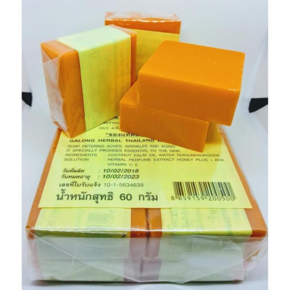 Soap xà bông nghệ cam Thái Lan trắng da giảm mụn