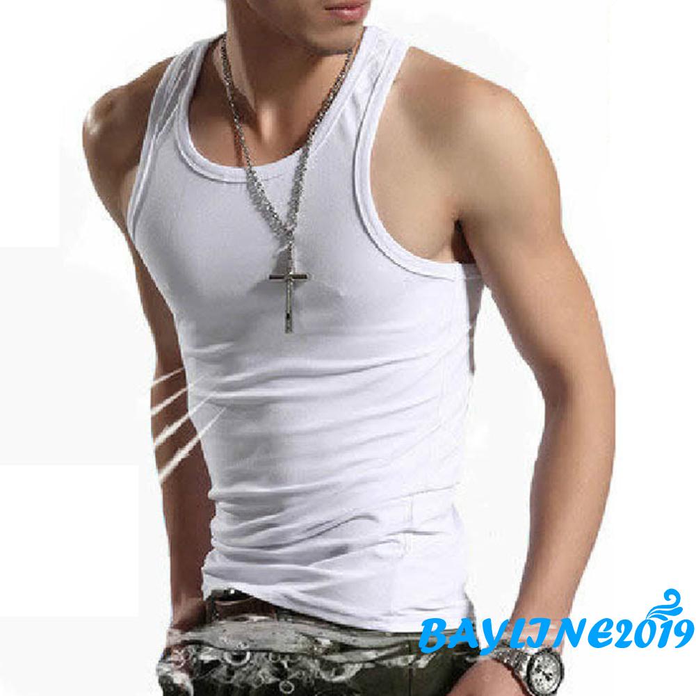 Áo ba lỗ thể thao màu sắc đơn giản cho nam