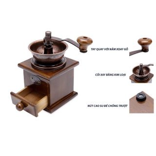 Cối  xay tiêu  đa  năng  vuông  giả  gỗ  Dragon