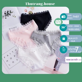 Quần Lót Nữ Phối Ren Sexy Cotton Tăm kháng khuẩn siêu sexy quyến rũ mẫu M01