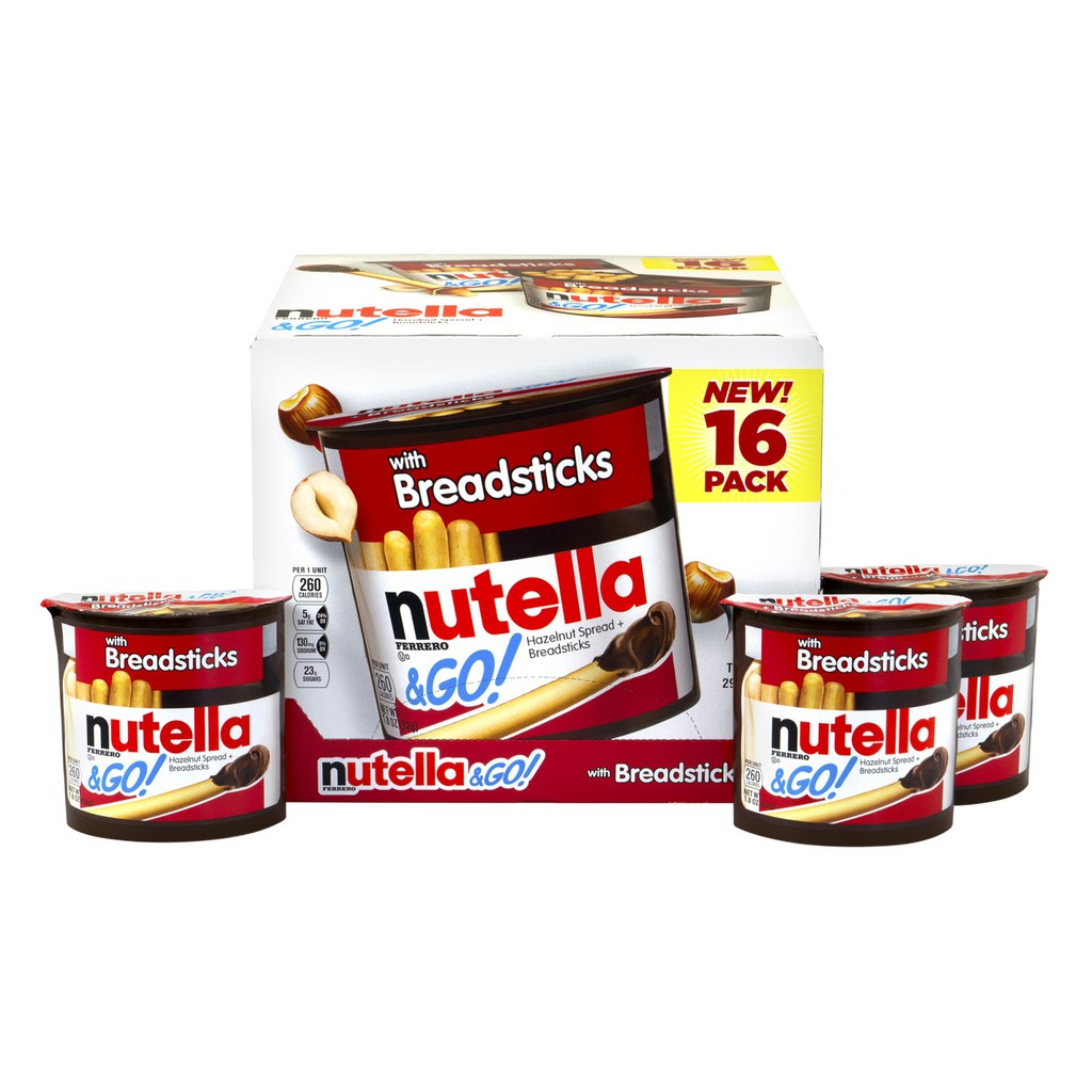 Bánh que chấm bơ hạt phỉ Nutella & Go hộp 52gr