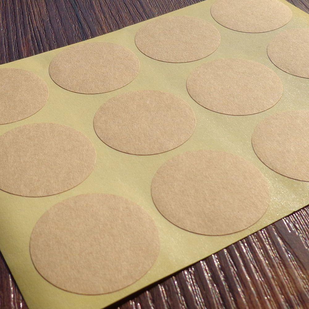 NICKOLAS Nhãn Dán Tròn Bằng Giấy Kraft Chống Nước Trang Trí Sổ Tay DIY