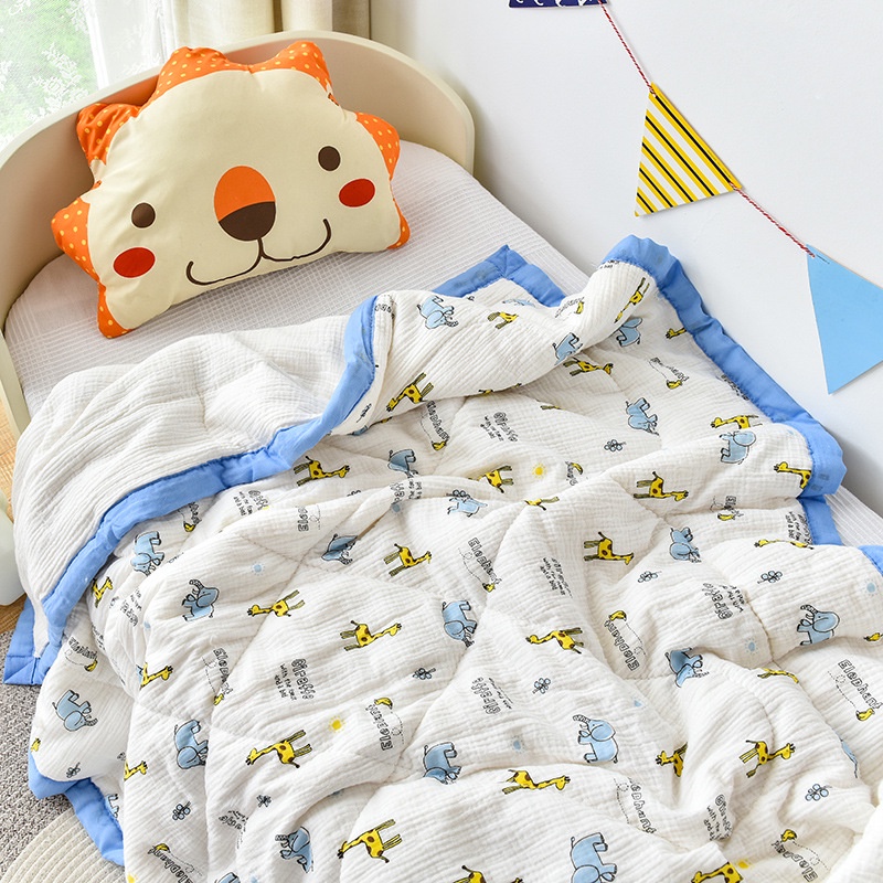 Chăn xô Muslin trần bông cho bé ☘ Chăn bo viền mềm mịn ☘ Chăn siêu nhẹ cho bé sơ sinh, Kiến Baby Store